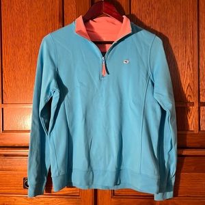 EUC Vineyard Vines Saltwater Classic 1/4 Quarter zip Pullover Shep Shirt Jacket